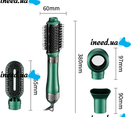 Hair Dryer Brush Straightener VGR V-493 Multi-styler for Drying and Styling Hair 4in1, Professional Air Styler Hair Curling Comb 1000W