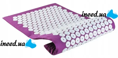 Ортопедический акупунктурный массажный коврик Acupressure Mat для спины, головы, шеи, ног, стоп, аппликатор Кузнецова для игольчатого массажа тела