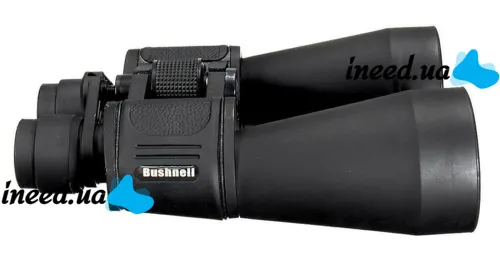 Оптический бинокль для наблюдения Binoculars Bushnell 20x50 Bak-4 для охоты, туризма, рыбалки, тактический Бушнель с призмами и чехлом Black