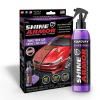 Автомобильная полироль против царапин Shine Armor для автомобиля, 236 мл с микрофиброй, Средство спрей от царапин для кузова авто для полировки