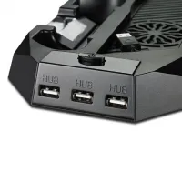 Подставка для игровой приставки PS4 Slim, Pro Skytech 5 в 1 Зарядная док-станция для джойстиков Playstation 4 стенд с охлаждением и usb-хаб