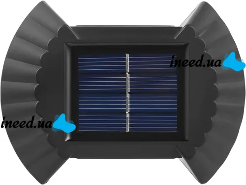 Настінний вуличний ліхтар прожектор Smart Solar Light JB-012 на сонячній батареї, акумуляторний світильник з сонячною панеллю на стіну Jb012 Чорний