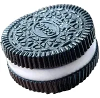 Силиконовая игрушка антистресс сквиш Печенье Oreo Pinch Family 6 см с ворсинками для рук, Детская мялка в виде печенья Таба Орео Squishy для детей