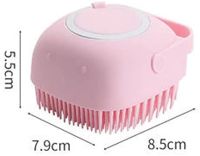 Silicone Massage Bath Brush with Dispenser, Universal Washcloth for Massage and Bathing with Soap Tank