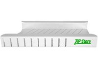 Подвесной органайзер держатель пакетов Zip Store Organizer на полку холодильника, Выдвижная полка для хранения вакуумных пакетов на дверцу Белая