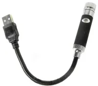 Мощная лазерная указка Red Laser Pointer SN-R12 от USB красный лазер, Светодиодный проектор диодный от юсб 3 насадки эффектов для машины и дома
