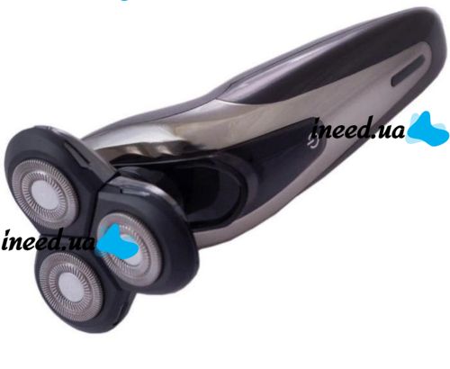 Беспроводная электробритва Gemei GM-7720 Silver с плавающей головкой, Аккумуляторная бритва для стрижки Gemmy