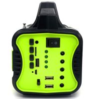 Автономная солнечная станция GDPlus GD-8076 Фонарь колонка с функцией Power Bank, Bluetooth, FM радио, MP3 и 4 LED лампочки с солнечной панелью