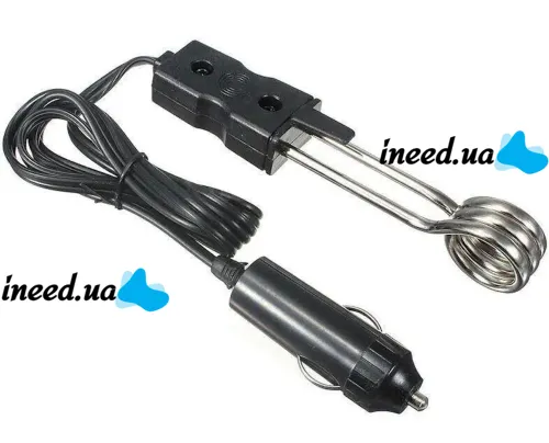Автомобильный погружной кипятильник Elegant ABW-12-01 12V 120W для подогрева воды, Электрокипятильник Alca от прикуривателя 12В для нагрева напитков