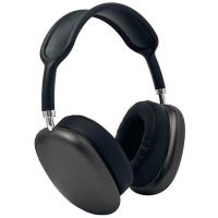 Накладные беспроводные наушники Bluetooth Macaron P9 Max с Aux, Полноразмерные блютуз стереонаушники со слотом карты памяти MicroSD, TF Card Черные