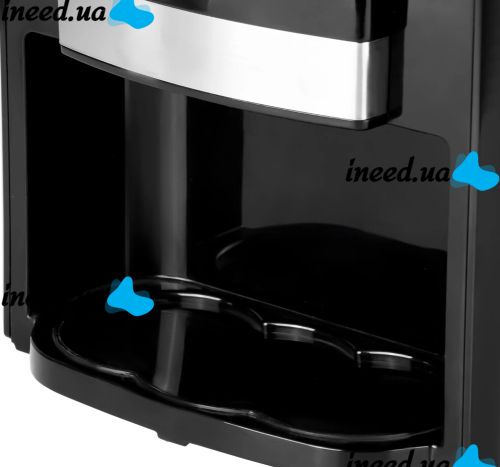 Domotec MS-0708 two-cup drip coffee maker with 2 ceramic cups, home electric tea and coffee maker 0.3L 500W Black