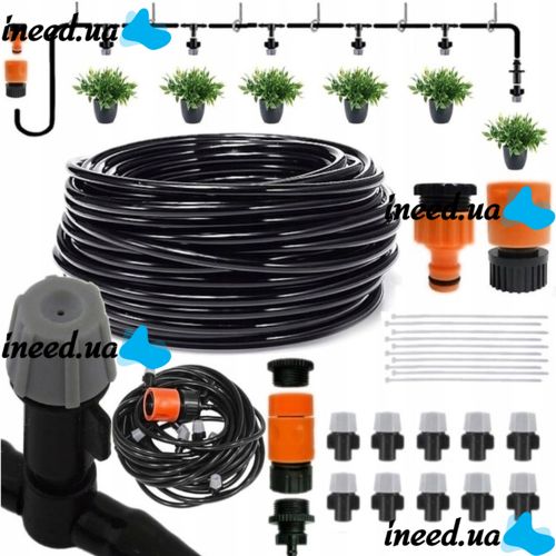 Garden Fogger 10m Patio Mist Mistcooling Kit BD-182 Automatic Drip Irrigation System, irrigation system, Muciakie Automatic Watering