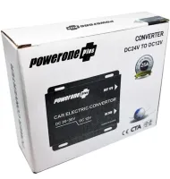 Автомобильный понижающий инвертор PowerOne Plus DC/DC 24v-12v 20A, Авто преобразователь напряжения GS-D20A 24В-12В постоянного тока, Автоинвертор
