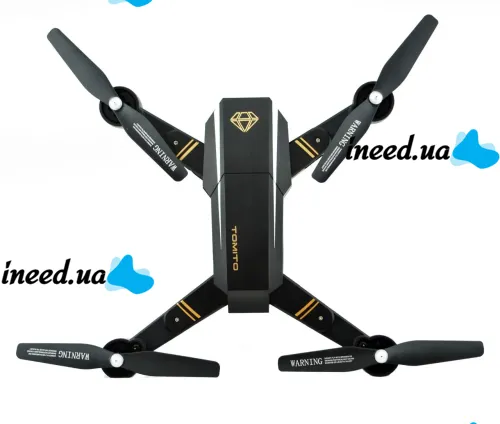 Квадрокоптер складной профессиональный D5HW DRONE s9 Phantom Pro с WIFI камерой, Дрон с подсветкой на аккумуляторе Коптер на радиоуправлении 4 DRC V4