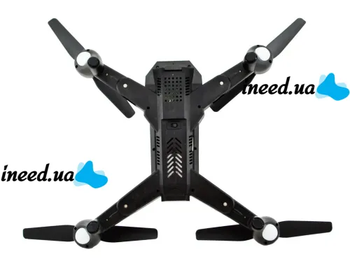 Квадрокоптер складной профессиональный D5HW DRONE s9 Phantom Pro с WIFI камерой, Дрон с подсветкой на аккумуляторе Коптер на радиоуправлении 4 DRC V4