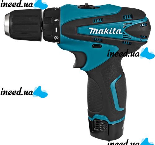 Makita DF330DWE rechargeable screwdriver 12V 2AH Li-Ion + spare battery in a case and a set of tools