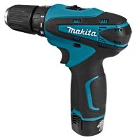 Makita DF330DWE rechargeable screwdriver 12V 2AH Li-Ion + spare battery in a case and a set of tools