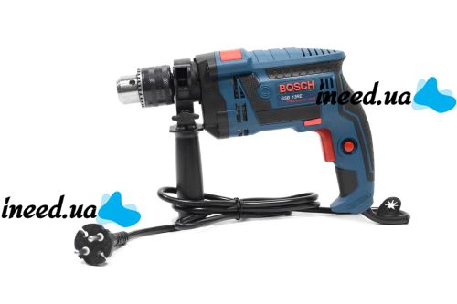 Ударная дрель Bosch GSB 13 RE Professional 600W в кейсе с набором инструментов