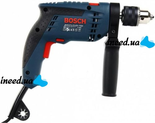 Ударная дрель Bosch GSB 13 RE Professional 600W в кейсе с набором инструментов