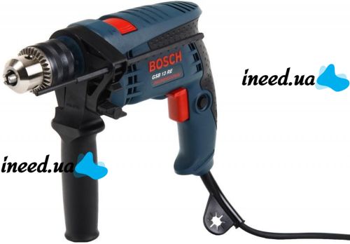 Ударная дрель Bosch GSB 13 RE Professional 600W в кейсе с набором инструментов