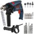 Ударний дриль Bosch GSB 13 re Professional 600W в кейсі з набором інструментів