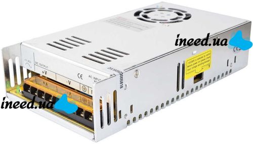 Универсальный блок питания адаптер 12V 20A 240W Brille S-240-12 Metall для SMD светодиодных лент мониторов