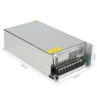 Универсальный блок питания адаптер 12V 50A 600W Brille S-600-12 Metall для SMD светодиодных лент мониторов