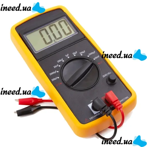 Universal Digital Multimeter Digital CM 9601A, High-precision Tester Capacitance and Capacitor Meter DT-9601A with Tilt Display and Support