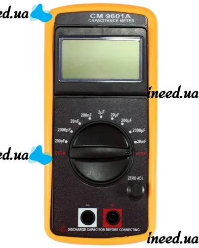 Universal Digital Multimeter Digital CM 9601A, High-precision Tester Capacitance and Capacitor Meter DT-9601A with Tilt Display and Support