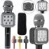 Wster WS-1818 Bluetooth USB AUX FM Wireless Karaoke Microphone with Built-in Speaker and Battery Powered Voice Changer in Case WS1818