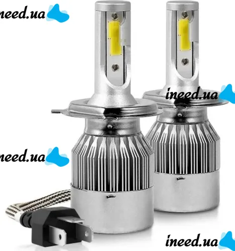 Set of LED Car LED Lamps C6 H4 30W