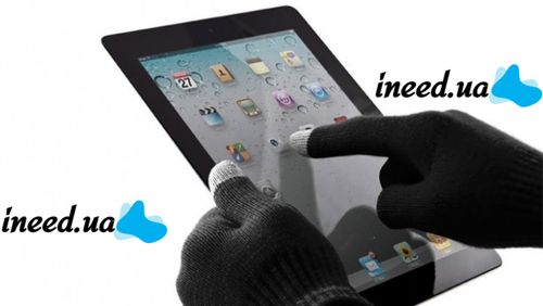 iGloves Black Touchscreen Gloves, Winter Gloves with Touch Fingers for Working with Capacitive Screens, Black