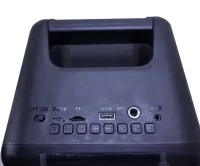 Аккумуляторная колонка динамик Bluetooth BKK B86 с LED подсветкой 20W, Беспроводная акустическая система караоке USB SD FM AUX от аккумулятора Черная