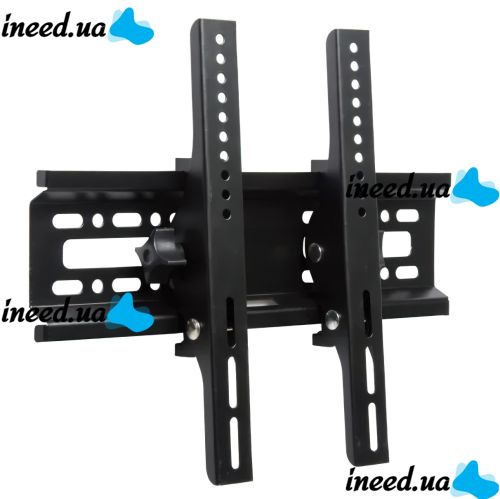 Настенное крепление для телевизора, монитора 15-42 дюймов, до 40 кг Tilting Wall Mount HT-001 с наклоном Черный, Настенный кронштейн 15"-42"