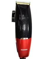 Профессиональная проводная машинка для стрижки волос Gemei GM-807 9W с 4 съемными насадками, Мужской триммер 4 насадки GM807 от сети 9Вт Черная