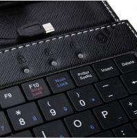 Чехол клавиатура для ПК планшета 7 Rus Black Mini и Micro Usb, чехол для планшета ПК "7"