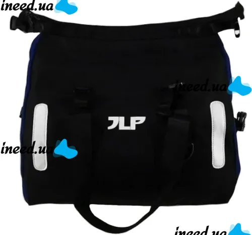Универсальная спортивная сумка JLP 4081 2 отделения на молнии для ежедневного использования, Дорожная сумка для вещей 39х38х23 см для спорта Черная