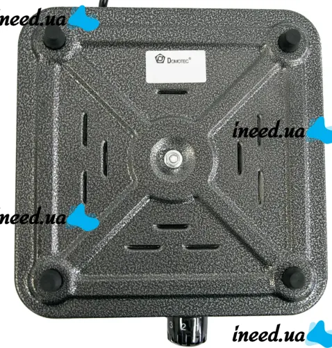 Настольная электрическая плита Domotec MS-5811 на 1 чугунную конфорку диск, Одноконфорочная электроплита 1500W с термостатом на 5 положений Серая