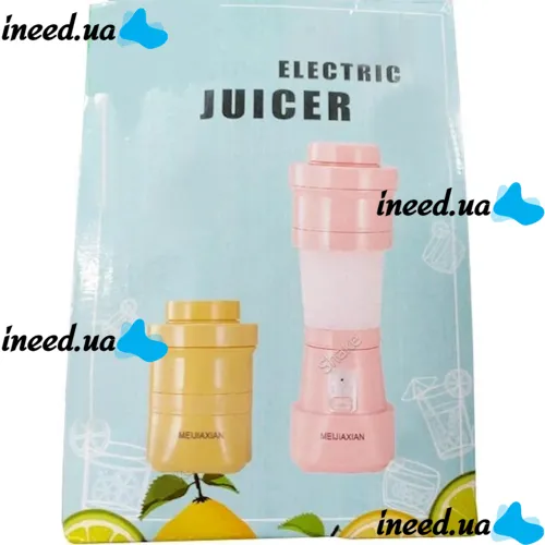 Складной силиконовый блендер Folding Juicer MeijiaxianJP-005 аккумуляторный для сока 500мл, Беспроводная USB соковыжималка для смешивания смузи JP005