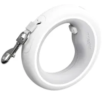 Автоматический поводок рулетка Xiaomi Moestar UFO Retractable Leash 2 Plus с фонариком для собак 5 м до 30кг, браслет на руку с блокиратором длины