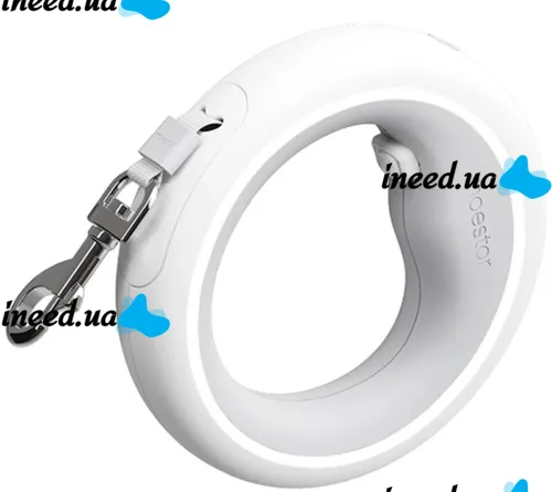 Автоматический поводок рулетка Xiaomi Moestar UFO Retractable Leash 2 Plus с фонариком для собак 5 м до 30кг, браслет на руку с блокиратором длины