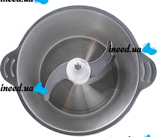 Электрический измельчитель мясорубка Cooking Молния ZP-051 600W с двухъярусным лезвием Металлический кухонный блендер мини комбайн с чашей 2л BT-7019
