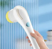 Электрическая беспроводная щетка Electric Cleaning Brush для мытья и уборки 5 в 1 Многофункциональная аккумуляторная USB щетка с насадками для чистки
