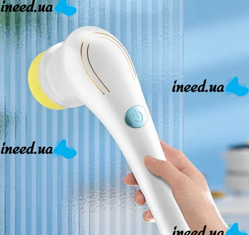 Электрическая беспроводная щетка Electric Cleaning Brush для мытья и уборки 5 в 1 Многофункциональная аккумуляторная USB щетка с насадками для чистки