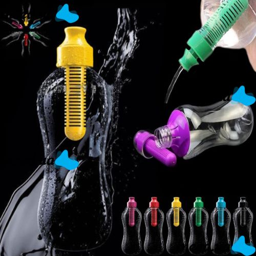 Спортивная герметичная бутылка с фильтром для питьевой воды Water Filter Bottle, объемом 550 мл для занятий спортом, Мягкая бутылка для очистки воды