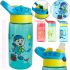 Детская бутылка поилка с трубочкой Baby bottle LB-400 для воды и сока, Поильник бутылочка для напитков 260мл с ручкой LB400 для путешествий и походов