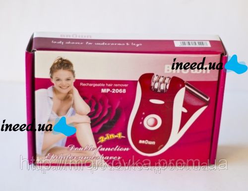 Эпилятор Braun 2 в 1 с бритвенной насадкой Mp-2068, Mp 2068, Mp2068