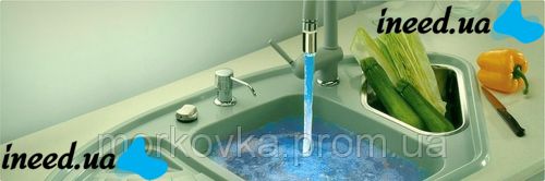 Насадка на кран подсветка воды улучшенная турбина,
