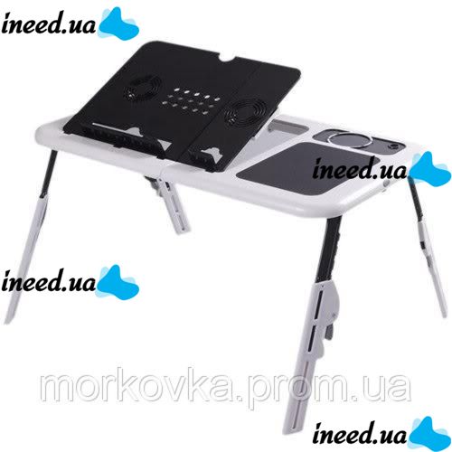 Подставка столик для ноутбука E-Table LD 09 2мя USB кулерами, Етейбл, Е тейбл