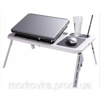 Подставка столик для ноутбука E-Table LD 09 2мя USB кулерами, Етейбл, Е тейбл